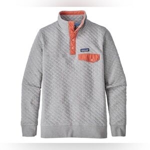 Women’s Patagonia Organic Cotton Quilt Snap-T Pullover XL